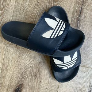 Adidas Athletic Slides Navy Size 9 Mens